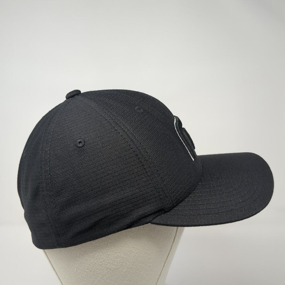 Travis Mathew Flexfit Fitted Hat Solid Black Medi… - image 4